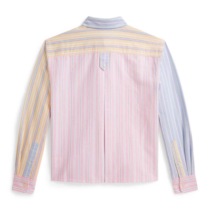 Polo Ralph Lauren Striped Cotton Oxford Boxy Fun Shirt 7-10Y image number 2